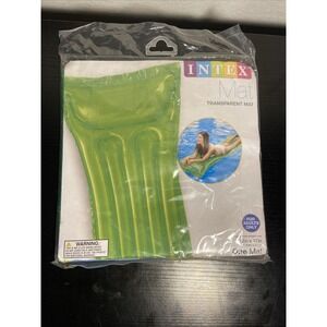 INTEX MAT The Wet Inflatable Pool Float  in Transparent Green  (72" X 27")